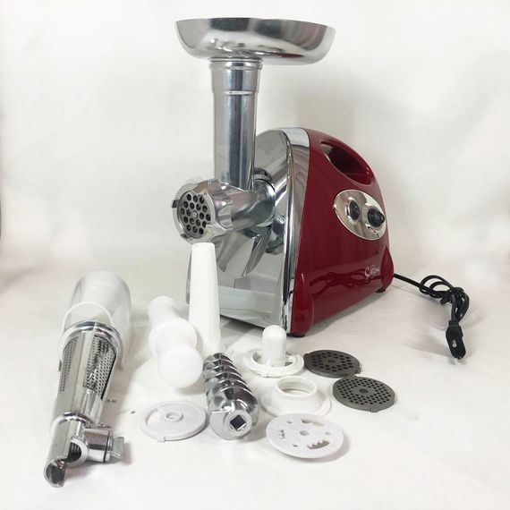 Електром'ясорубка для кухні SMG-5420R 1800 Вт, Хороша Електрична м'ясорубка М'2000 Вт TO-18 | Зображення 5