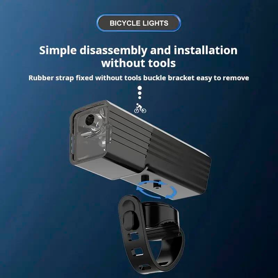 Велофонарь BL-2502-TX3, водонепроницаемый, аккумулятор, ЗУ Type-C | Зображення 6