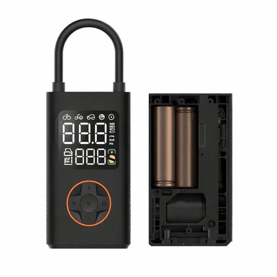 Автомобильный компрессор аккумуляторный с автоотключением и Power Bank ATJ-005 | Зображення 4