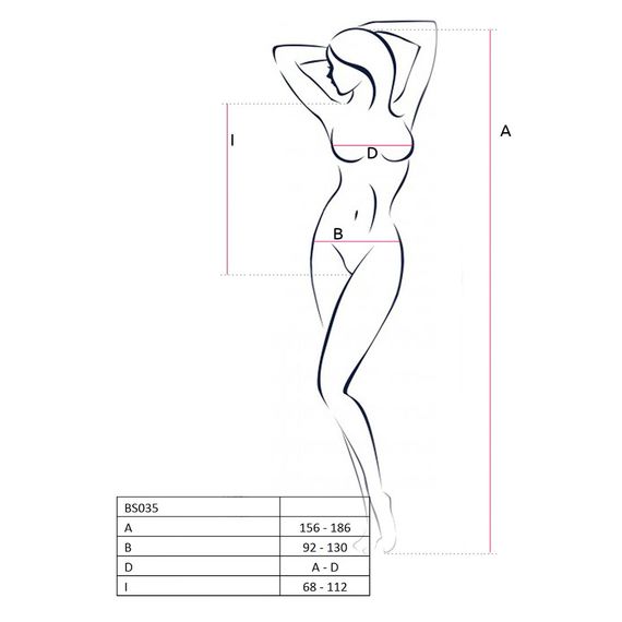 Бодістокінг Passion BS035 white, боді, імітація топа і трусиків | Зображення 3