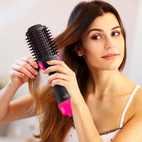 Фен-щітка для волосся 3в1 One Step Hair Dryer, 1000Вт / Фен браш для укладання волосся / Фен-стайлер для випрямлення волосся | Зображення 3