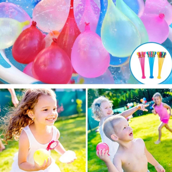Водяные шарики бомбочки для водных сражений Happy Baby Balloons 111 шариков | Зображення 1