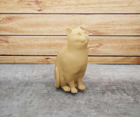Статуетка кота Бежевий, 200