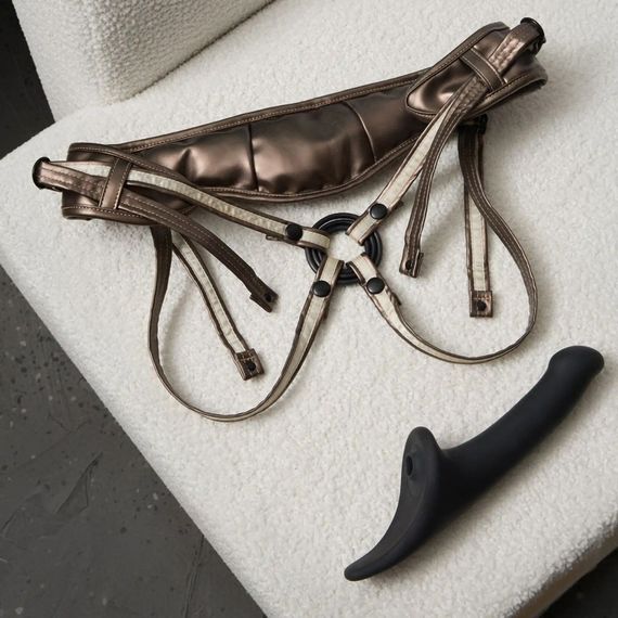 Трусики для страпону Strap-On-Me Leatherette Harness DESIROUS - NEW DESIGN | Зображення 6