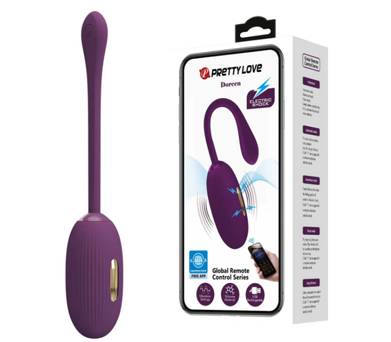 Віброяйце з електростимуляцією, кероване смартфоном Pretty Love — Doreen sexstyle