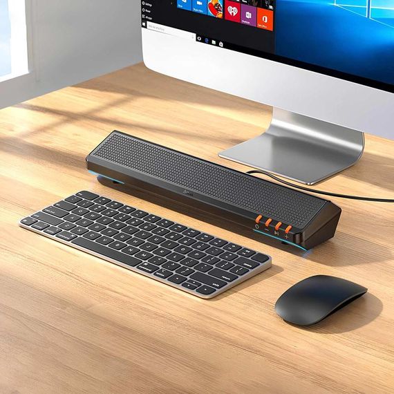 Bluetooth Колонка Hoco BS66 Smooth multimedia computer USB2.0 Black | Зображення 4