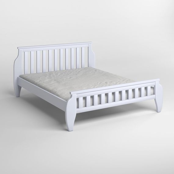 Односпальне дерев'яне ліжко Mebigrand Прага Сіро-блакитний (S2010R80B) 80х190 см (MBG-7210) | Зображення 1