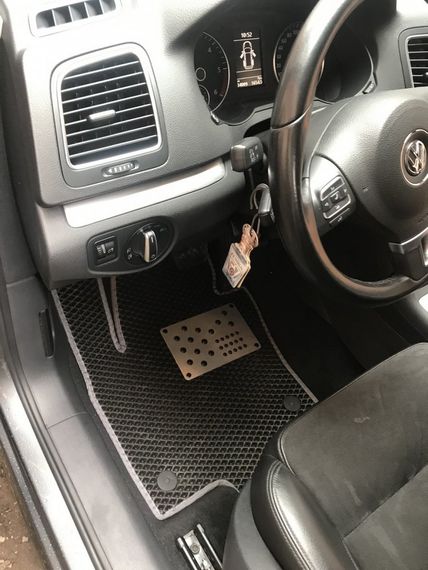 Поліуретанові килимки (3 ряди, EVA, чорні) для Volkswagen Sharan 2010-2024 рр | Зображення 5