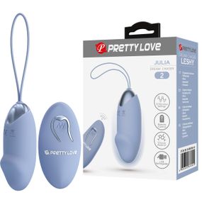Виброяйцо вагинальное Pretty Love Julia Dream с пультом, голубое, 18.6 х 2.8 см sexstyle