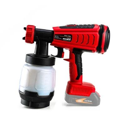 Краскопульт GTM SG18/700BL, 18V, 700мл/мин, 800мл, 2 сопла-1,5 и 2,5мм (без АКБ и ЗУ) (SG18/700BL) | Зображення 2