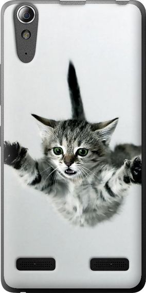 Чехол на Lenovo A6000 Летящий котёнок "2322u-103-17620"