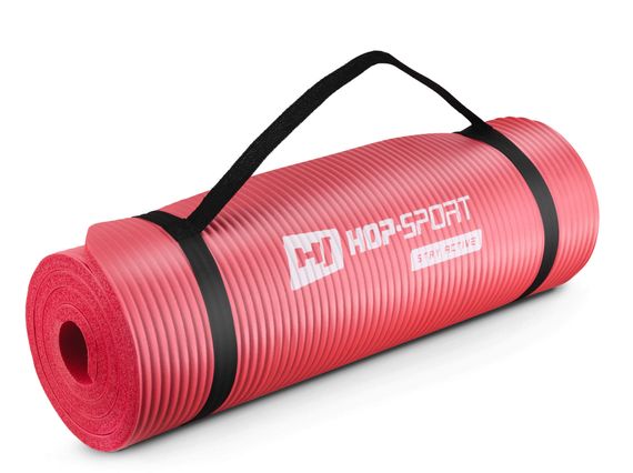 Мат для фітнесу та йоги Hop-Sport HS-N015GM 1,5см червоний | Зображення 1