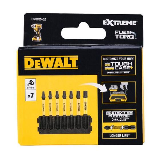 Кассета з битами FlexTorq 8шт DeWALT DT70825 | Зображення 1