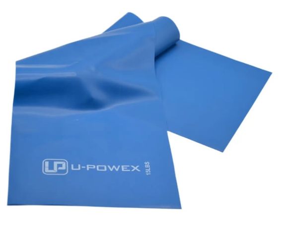 Стрічка-еспандер для фітнесу та реабілітації U-POWEX Fitness band 0.4мм. (6.8 кг) Blue (UP_1007_Blue) | Зображення 3