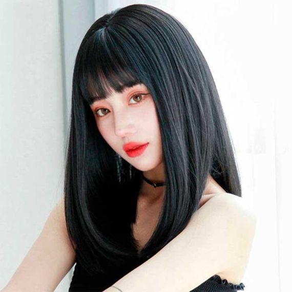 Парик длинное каре "Брюнетка" - 43 см | Зображення 2