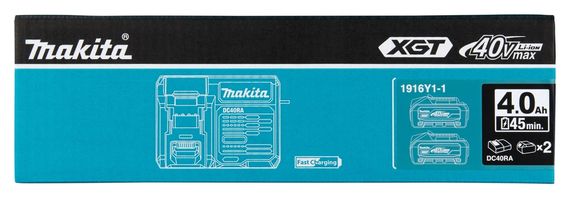 Набір акумуляторів BL4040F (2 шт) та зарядний пристрій для продукції Makita XGT 40 В (1916Y1-1) | Зображення 4