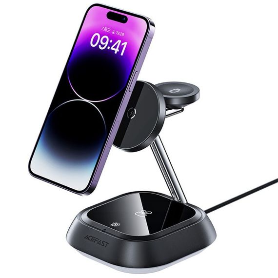 БЗУ Acefast E16 desktop 3-in-1 Black | Зображення 4