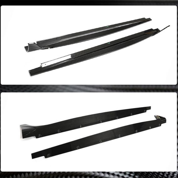 Бокові пороги 2021-2025 V1 (для Sportback, Карбон) для Ауди A5 рр | Зображення 3