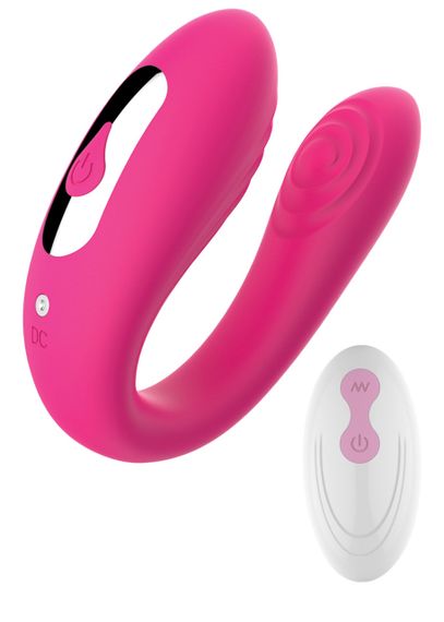 Вібратор для пар Massager Dual Vibrator USB 5 Functions / Remote Control Sex Aura