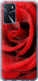 Чехол на Oppo A16 Красная роза "529u-2469-17620"