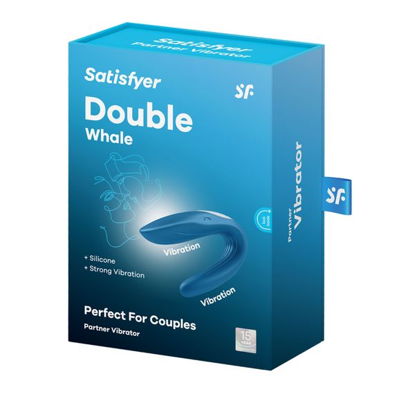 Вібратор для пар Satisfyer Double Whale з двома моторчиками | Зображення 5