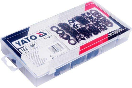 Набір сальники гума прокладки різні розміри 180 штук YATO YT-06878 | Зображення 1
