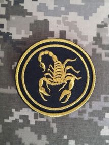 Шеврон "Скорпион" / золото