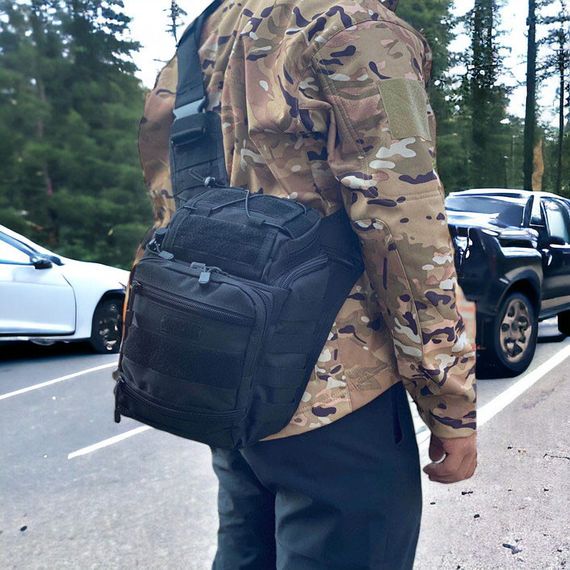 Чоловіча сумка через плече містка, Сумка через плече військового забарвлення Чоловіча армійська FP-89 | Зображення 1