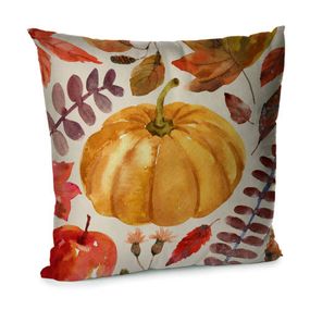 Подушка диванная с бархата Гарбуз 45x45 см (45BP_23O006)