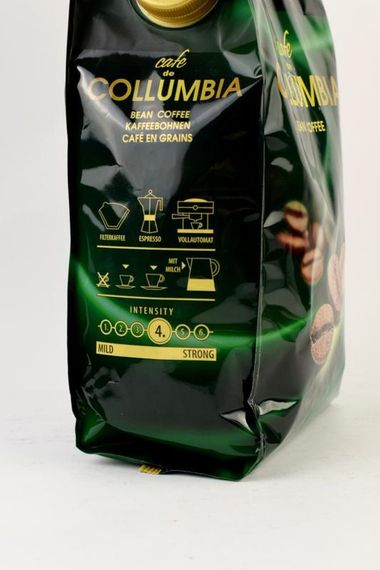 Кава в зернах Celmar Collumbia, 1 кг, Польща, кава зернова міцна, суміш купаж робусти та арабіки | Зображення 1