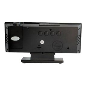 Часы электронные LED DS 3618 LP с проектором времени Черные с зеленой подсветкой