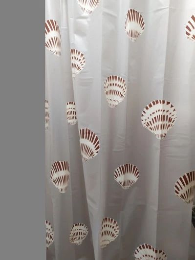 Шторка для ванной и душа Spirella Shell 180x200 см, водоотталкивающая PEVA, 10.15239 | Зображення 2
