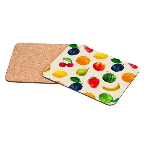 Підставки під гаряче Ягоди і фрукти 25х19 см (корок)