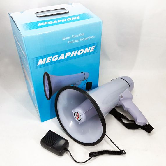Потужний гучномовець MEGAPHONE, Мегафон гучномовець переносний з регулюванням гучності QU-92