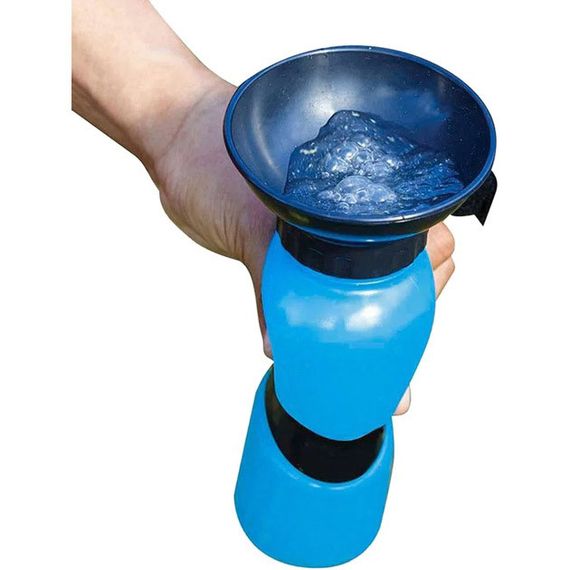 Поилка для собак дорожная переносная Aqua Dog 537 мл портативная бутылка для крупных и мелких собак FS-97 YU-14 | Зображення 5
