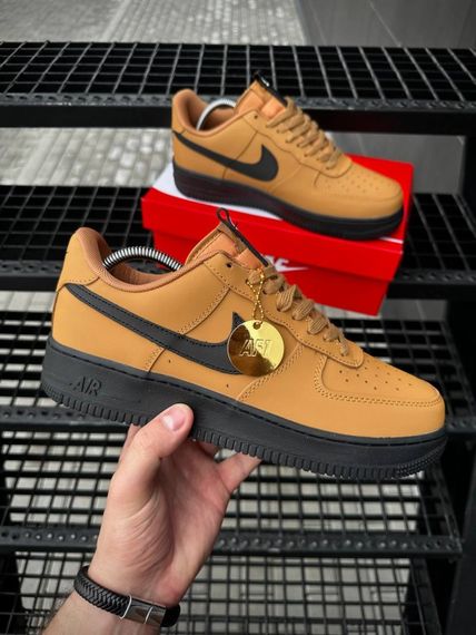 Кросівки Nike Air Force (camel, шкіра ліцензія) | Зображення 2