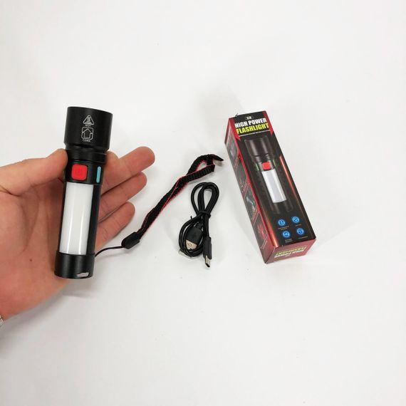 Ліхтар 611-TG+COB(white+red), Ліхтарики для екстрених ситуацій та аварій, Пошуковий ліхтар ручний | Зображення 2