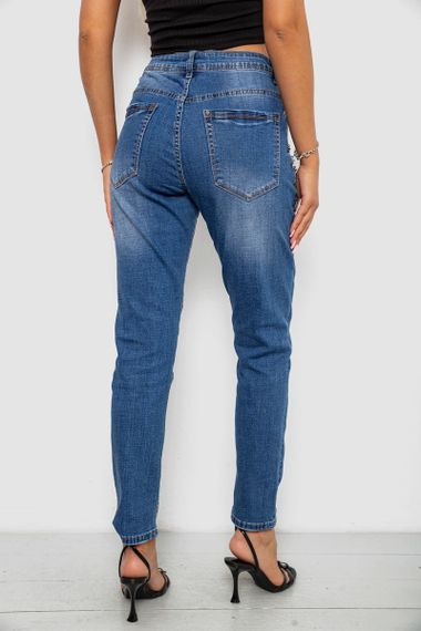 Джинси жіночі однотонні Skinny, колір синій, 244RVE-827 | Зображення 3
