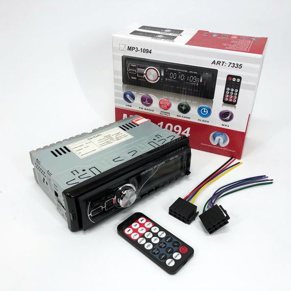 Однодиновая магнитола MP3 1094, Автомобильные магнитолы, Автомагнитофон для авто, Мультимедиа в машину WE-80 | Зображення 3