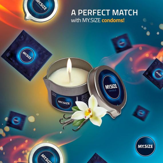 Массажная свеча - My.Size Vanilla, 40 мл Sex Aura | Зображення 1