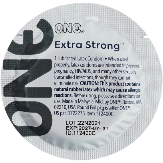 Презерватив One Extra Strong з різним дизайном (ціна за 5 штук) | Зображення 1
