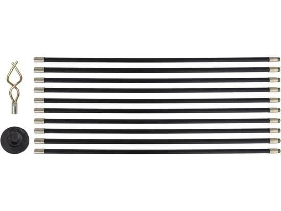 Набір прути гнучкі для чищення каналізації 20х930 мм 10 штук YATO YT-24980