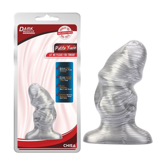 Анальна пробка Chisa Dark Muscle Petite Yucie, сріблястий, L Sex Aura