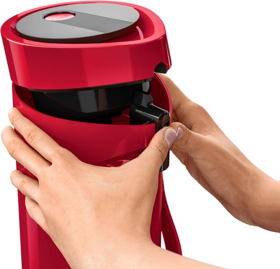 Термос Tefal Ponza Pump, 1.9л, пластик, скло, червоний (K3140314) | Зображення 3