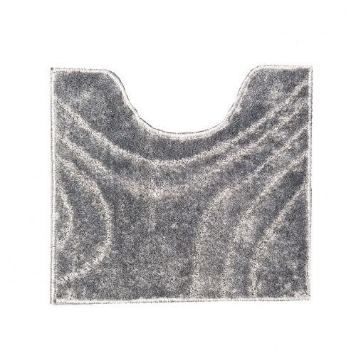 Набір килимків для ванної кімнати 2шт 57*100см+57*50см U-виріз Абстракція Joy сірий тафтинг Дариана