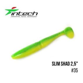 Силиконовая приманка, Съедобный силикон Intech Интеч Slim Shad 2,5"12 шт #35