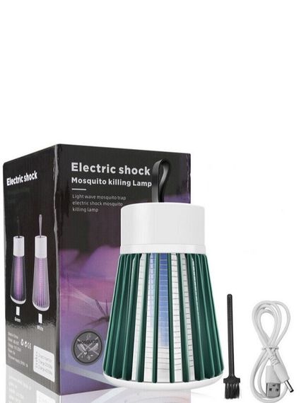 Пастка-лампа від комах Mosquito killing Lamp YG-002 від USB з LED підсвічуванням Зелена | Зображення 4