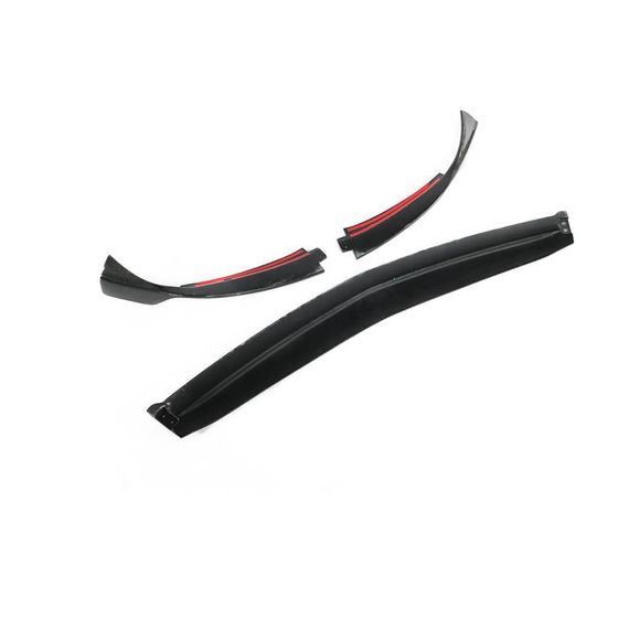 Накладка на передній бампер Lip V3 (для AMG-Line SD 2018-2021, Карбон) для Mercedes A-сlass W177 2018- рр | Зображення 3