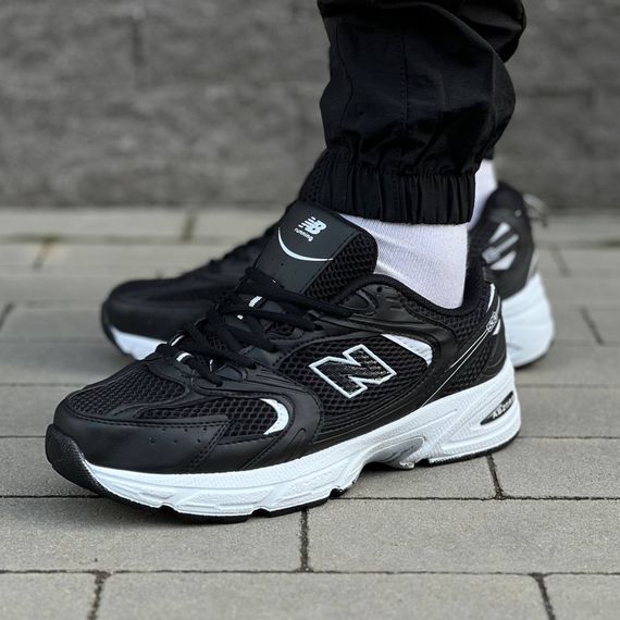 Кросівки весна-літо New Balance колір чорний/білий | Зображення 4