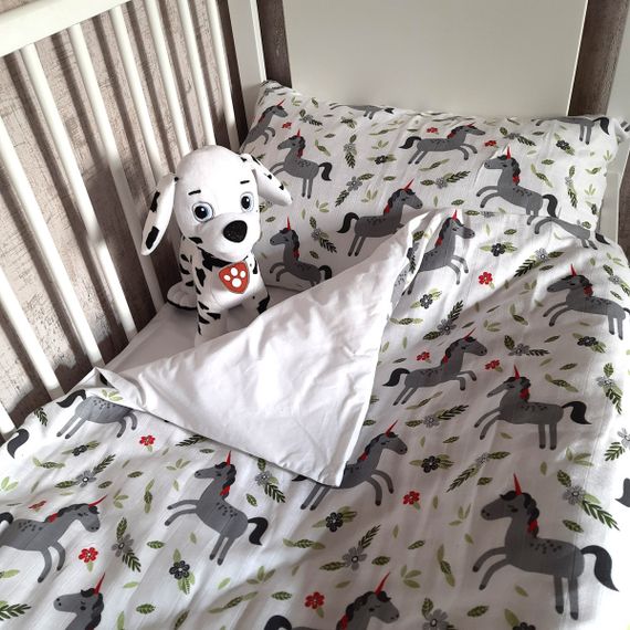 Комплект постільної білизни в ліжечко SoundSleep Unicorn муслін дитячий 112х147 см (94101836) | Зображення 1